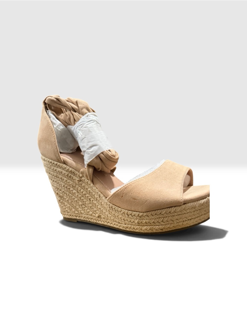 Women’s Tan Espadrille Wedge Sandals